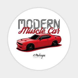 Dodge Challenger red Magnet